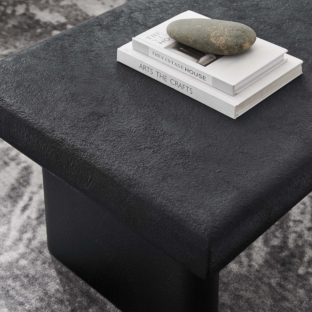 Earthcast Coffee Table, Black