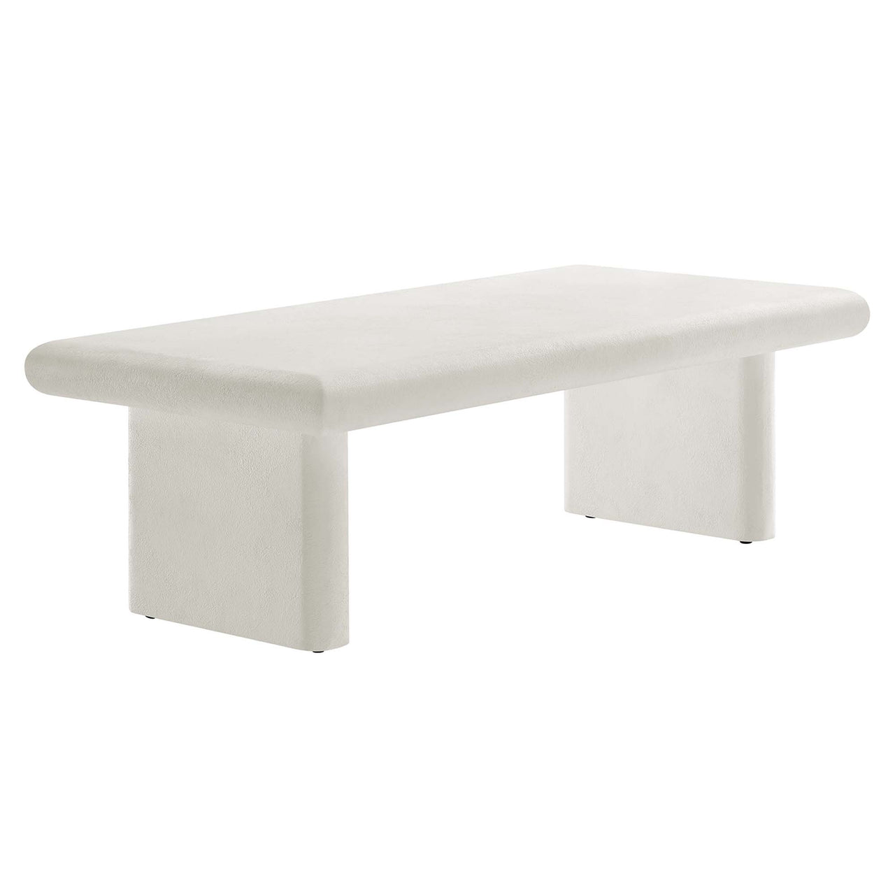 Earthcast Coffee Table, White
