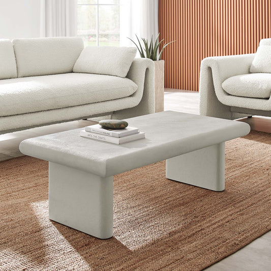 Earthcast Coffee Table, White