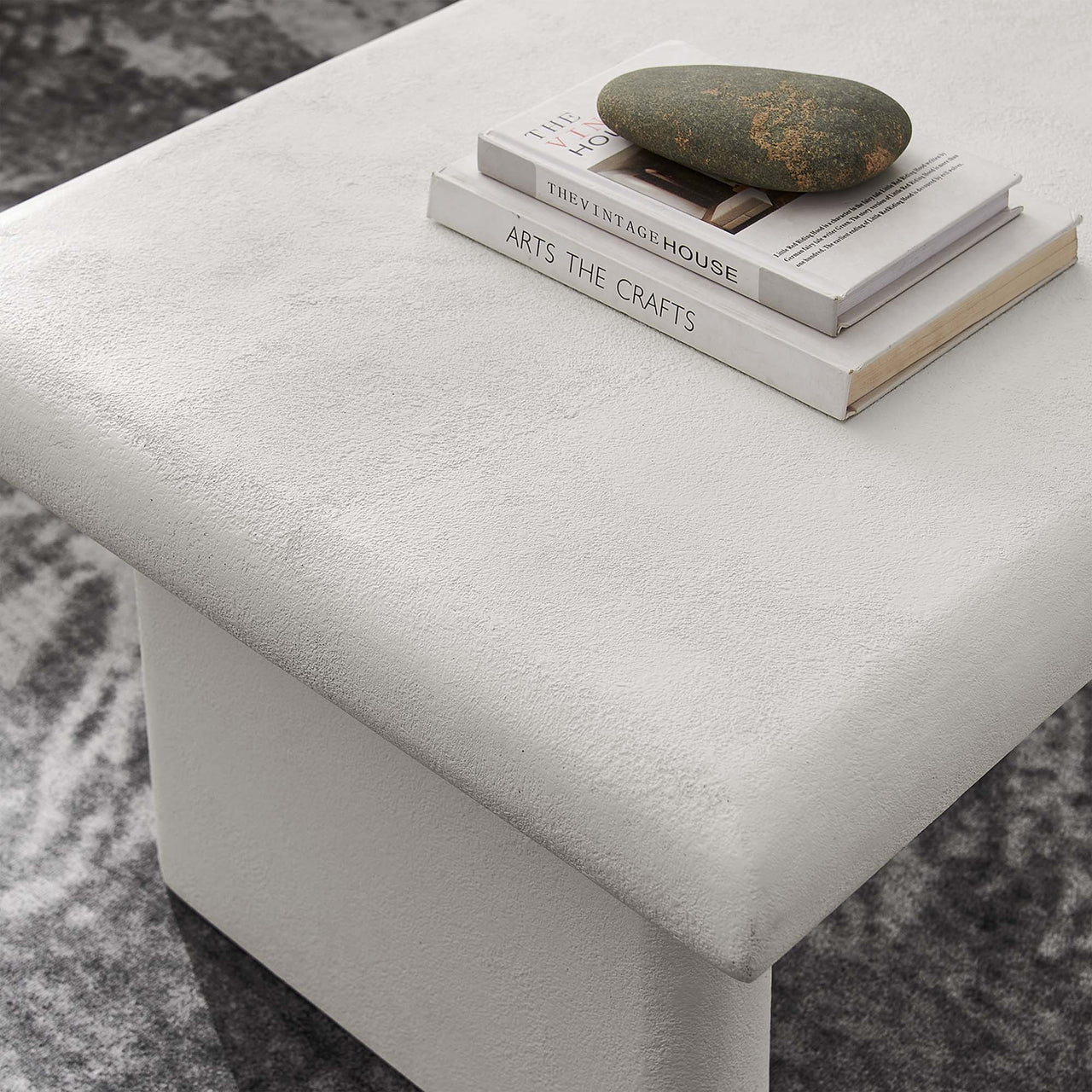 Earthcast Coffee Table, White