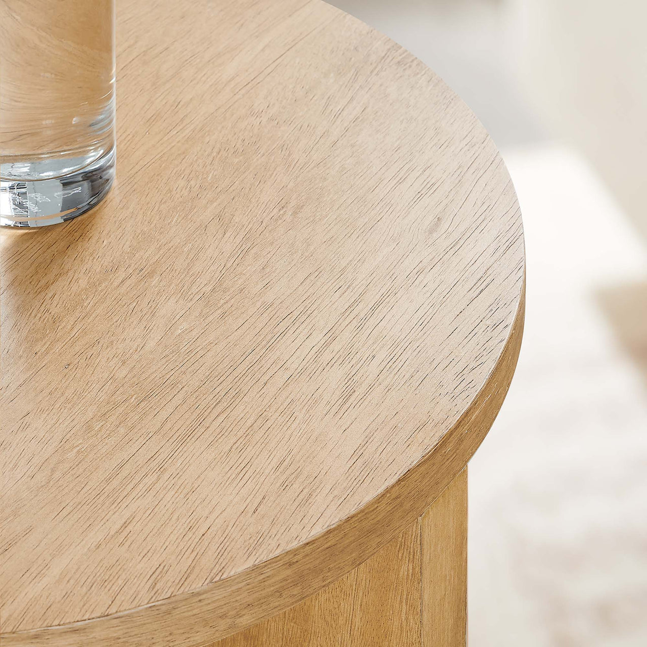 Arithmetic Side Table, Natural Wood