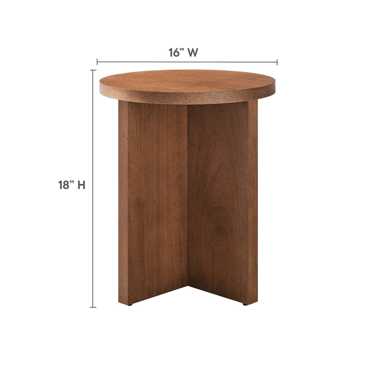 Arithmetic Side Table, Walnut