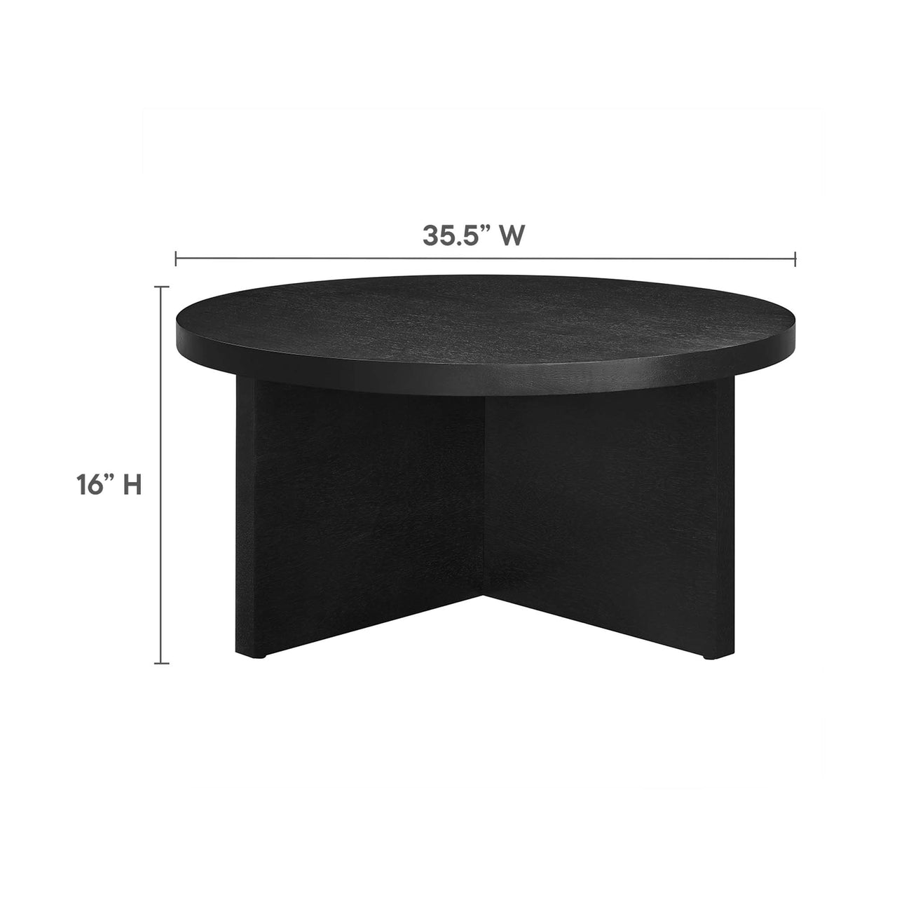 Arithmetic Coffee Table, Black