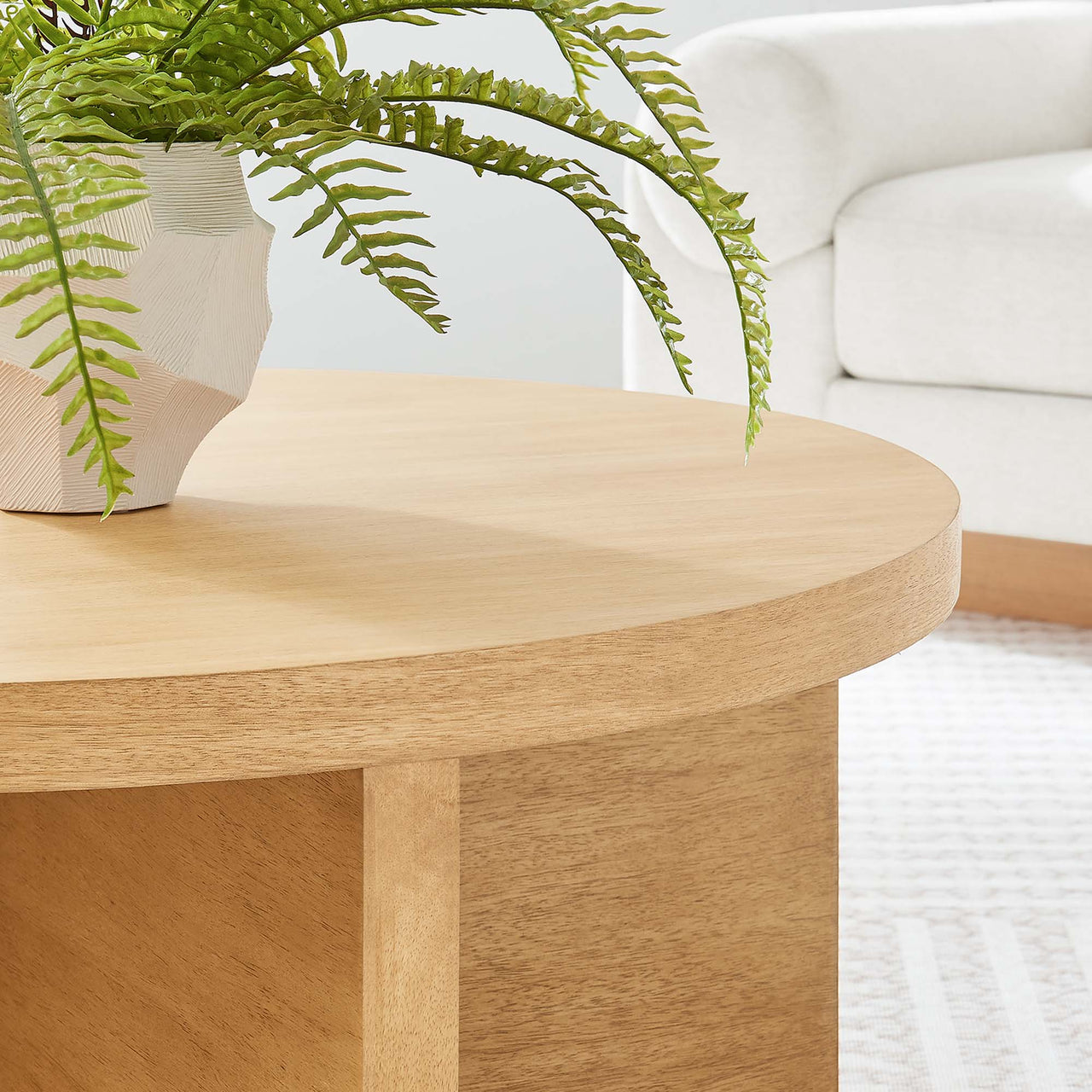 Arithmetic Coffee Table, Natural Wood