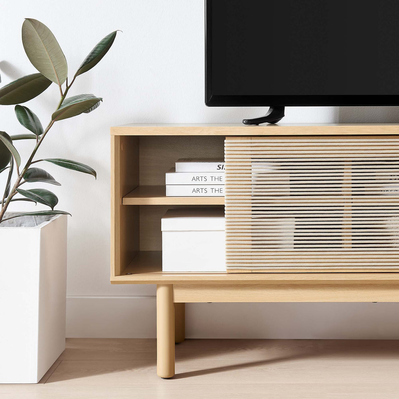 Solyra TV Stand, Oak