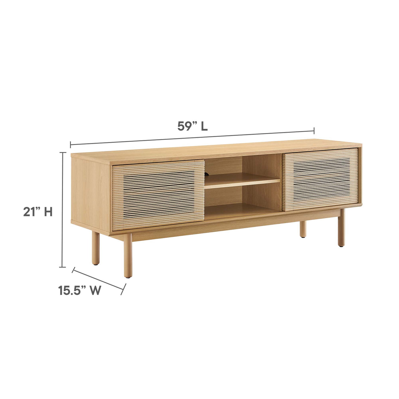 Solyra TV Stand, Oak