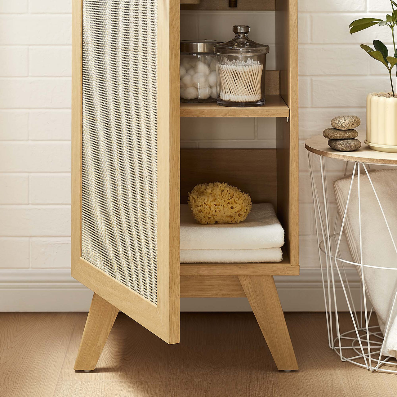 Marra Vanity Base with Storage, Extra Small, Oak