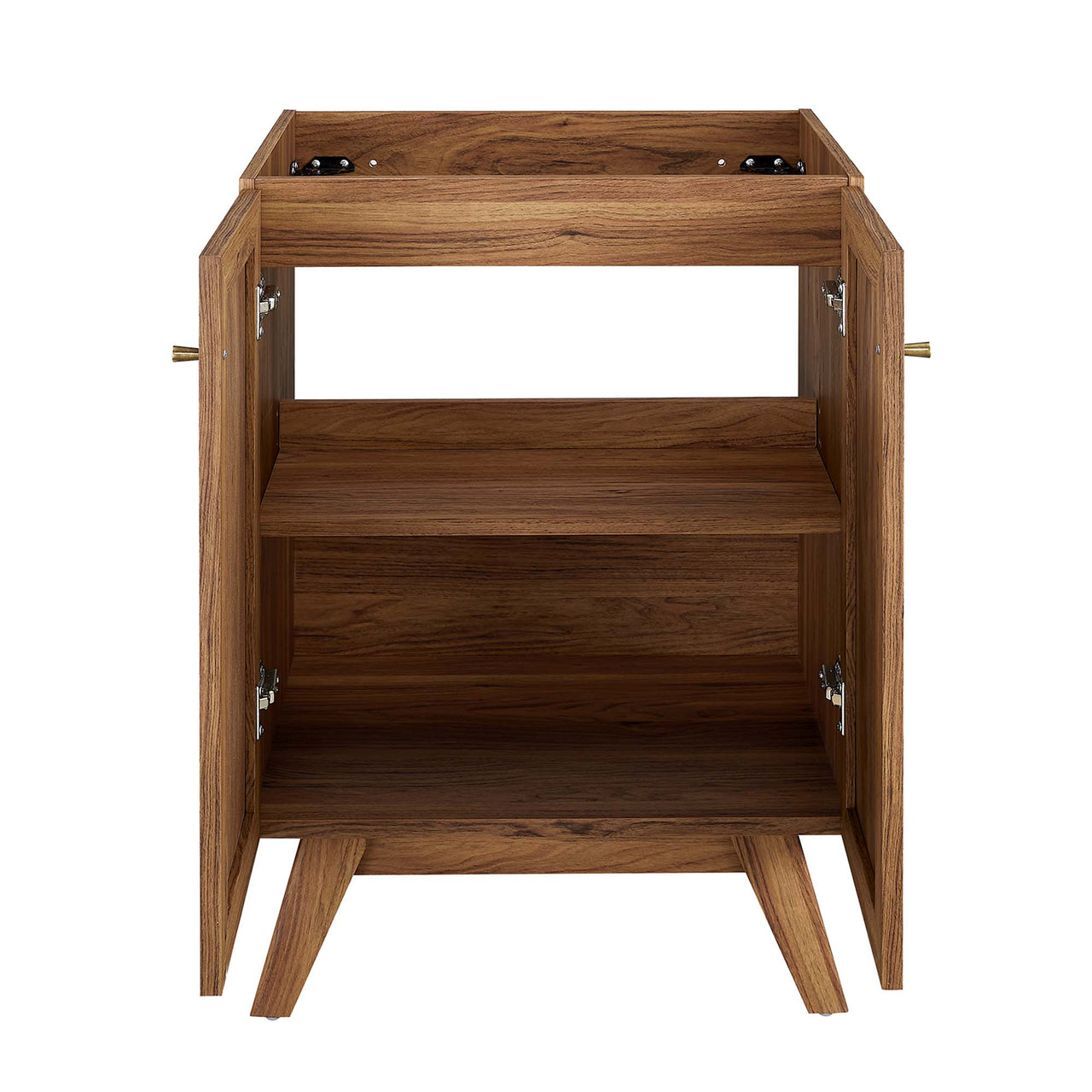 Marra Vanity Base with Storage, Small, Walnut