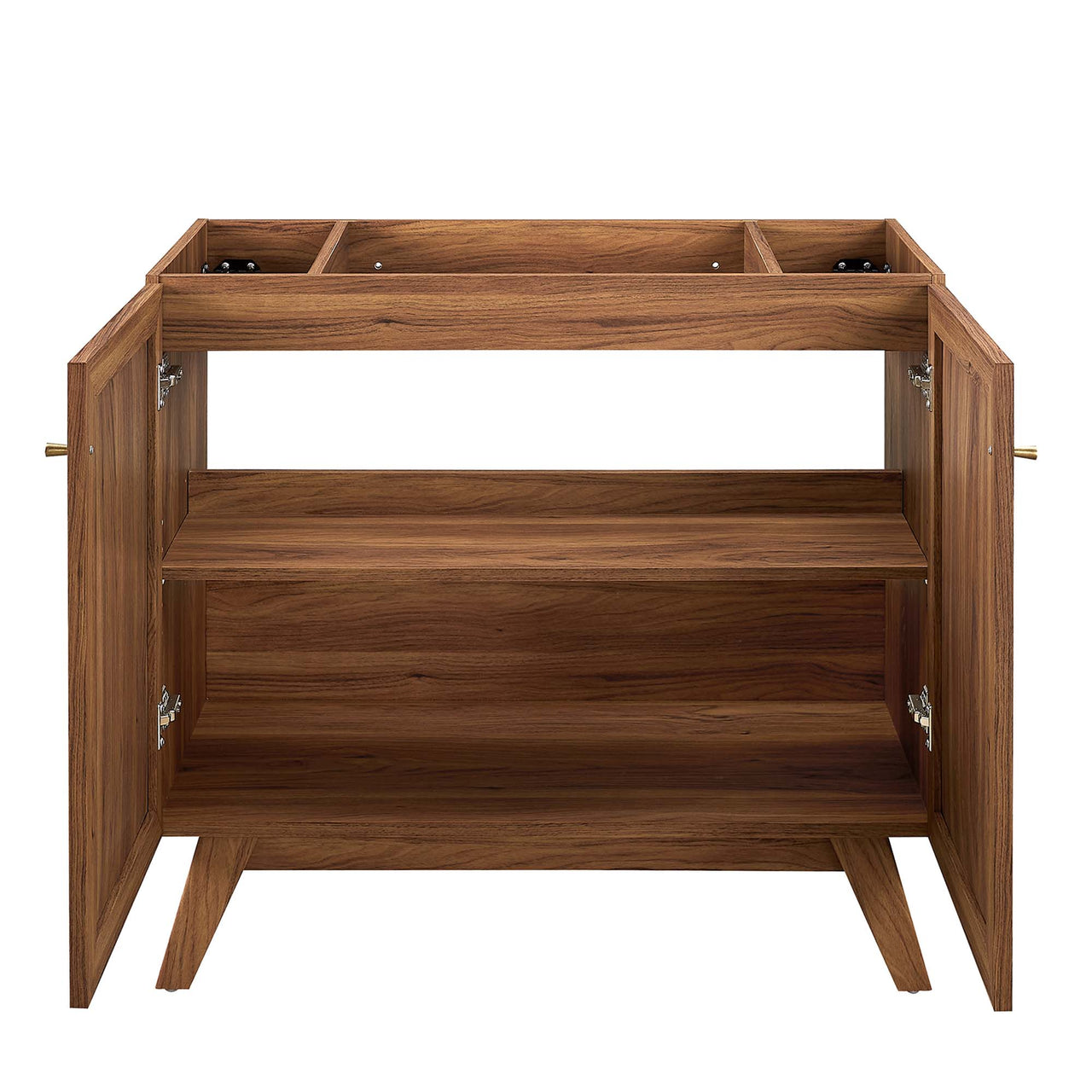 Marra Vanity Base with Storage, Large, Walnut