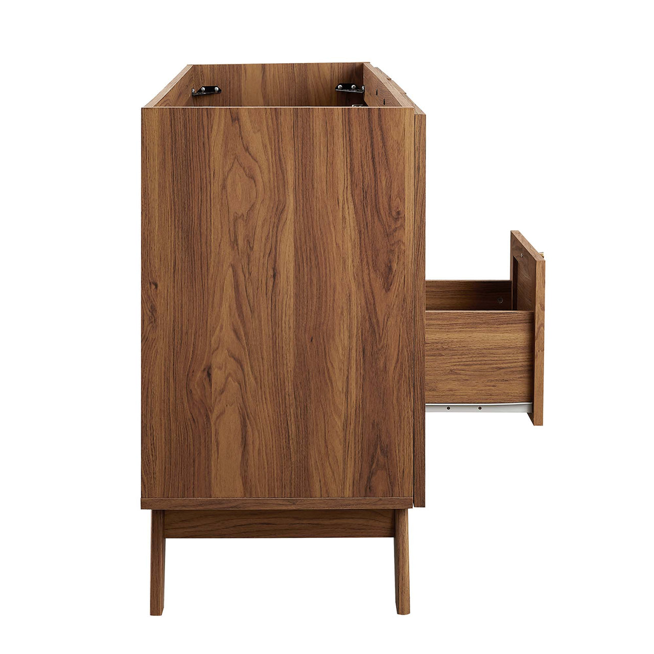 Marra Vanity Base with Storage (Single | Double Sink Compatible), Extra Large, Walnut