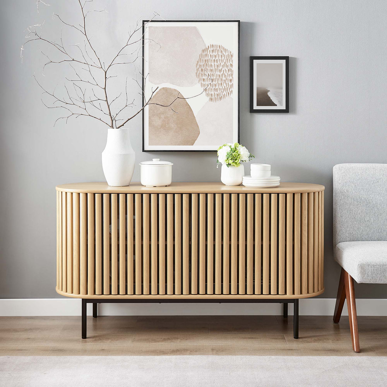 Strathen Oval Sideboard | TV Stand, Oak