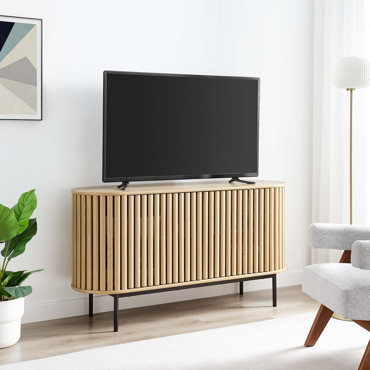 Strathen Oval Sideboard | TV Stand, Oak