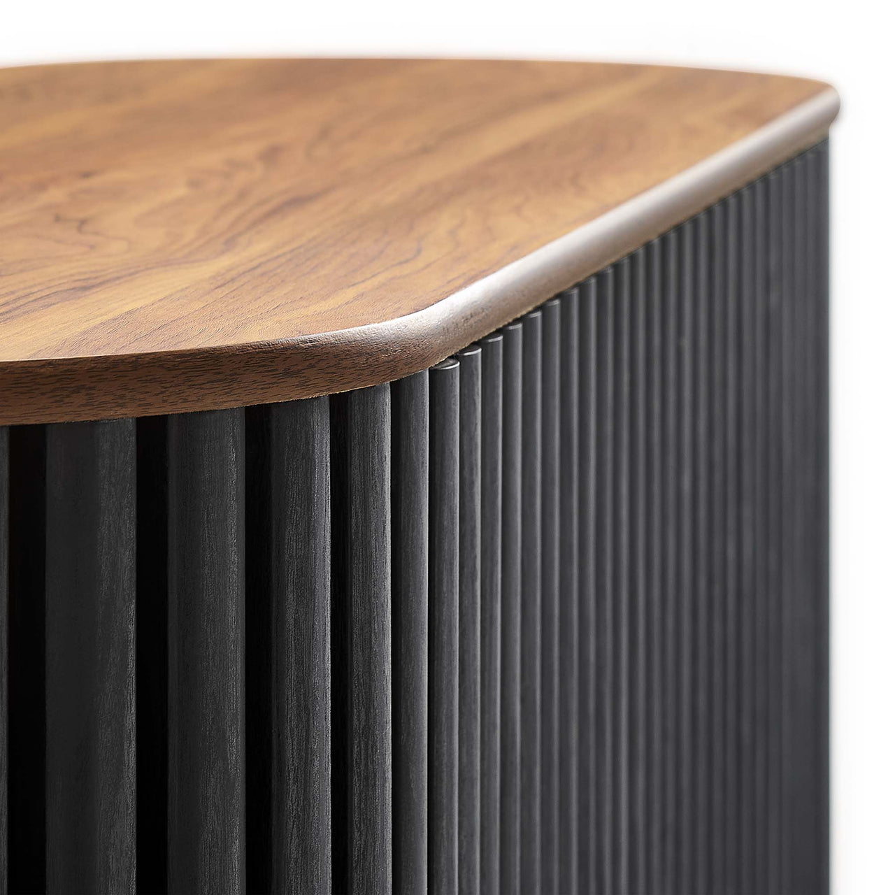 Strathen Oval Sideboard | TV Stand, Walnut & Black