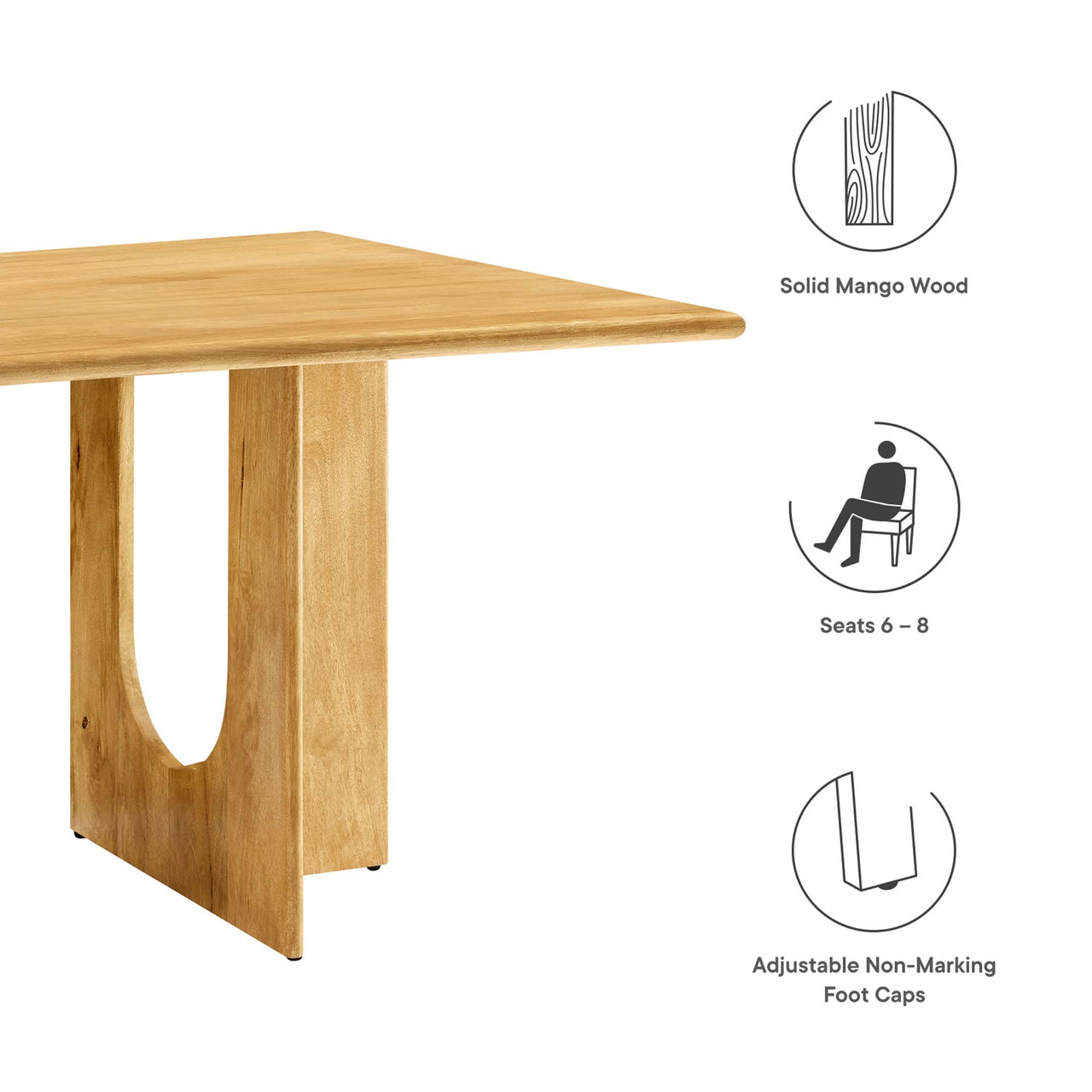 Opposition Rectangular Dining Table, Oak