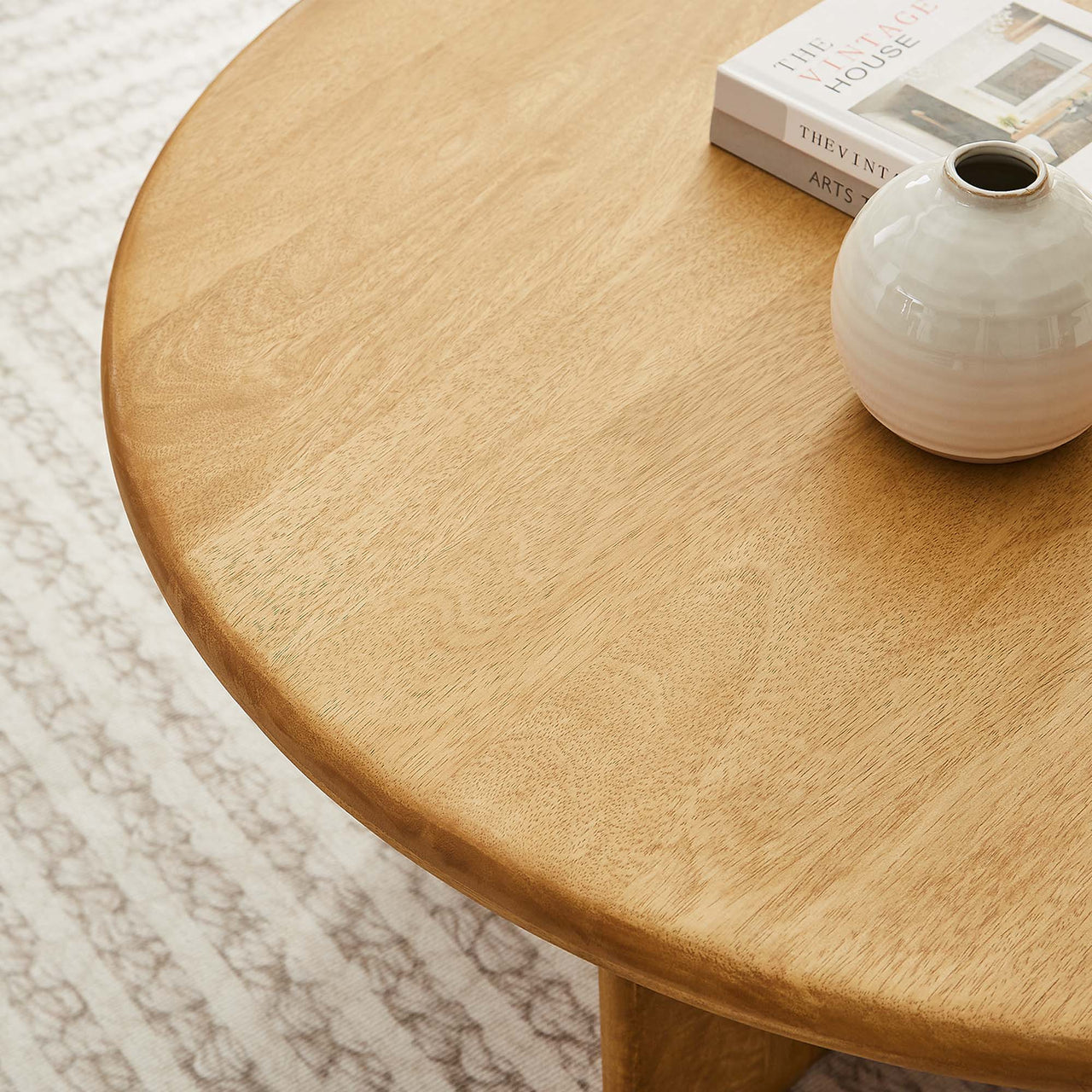 Opposition Round Coffee Table, Oak