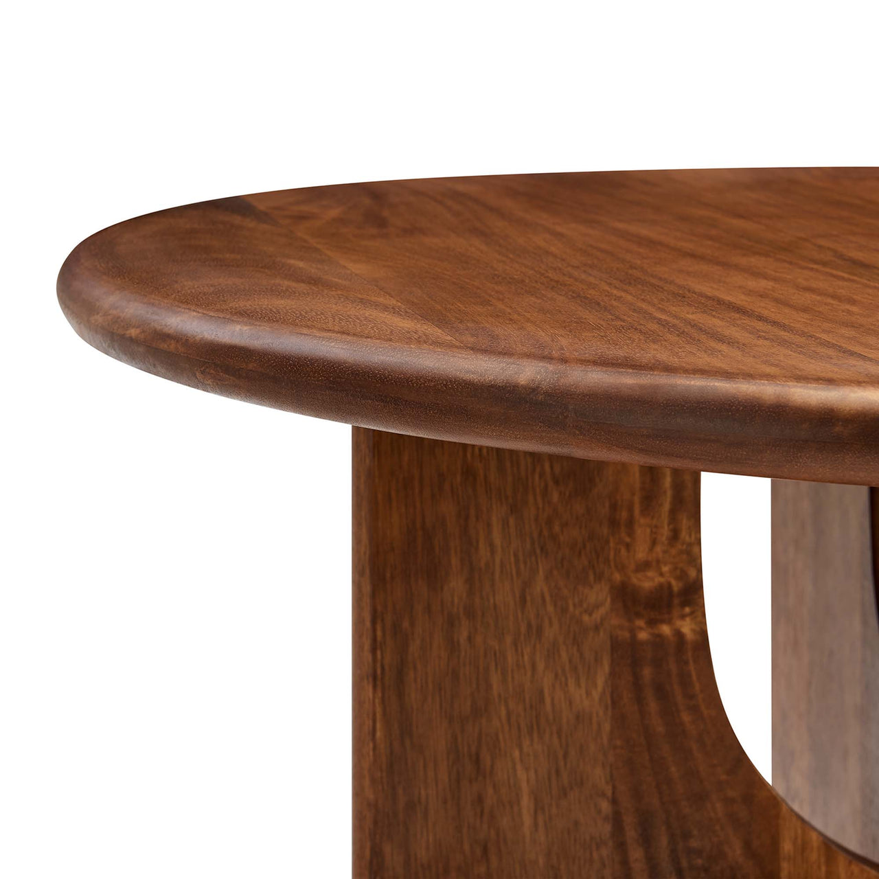Opposition Round Coffee Table, Walnut