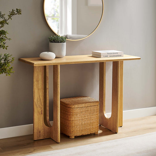Opposition Console Table, Oak
