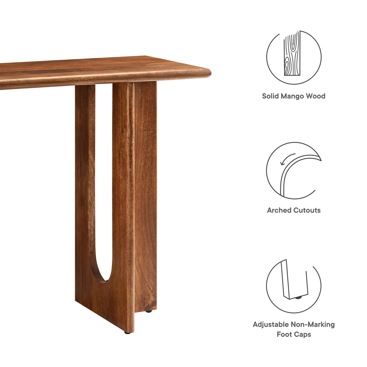 Opposition Console Table, Walnut