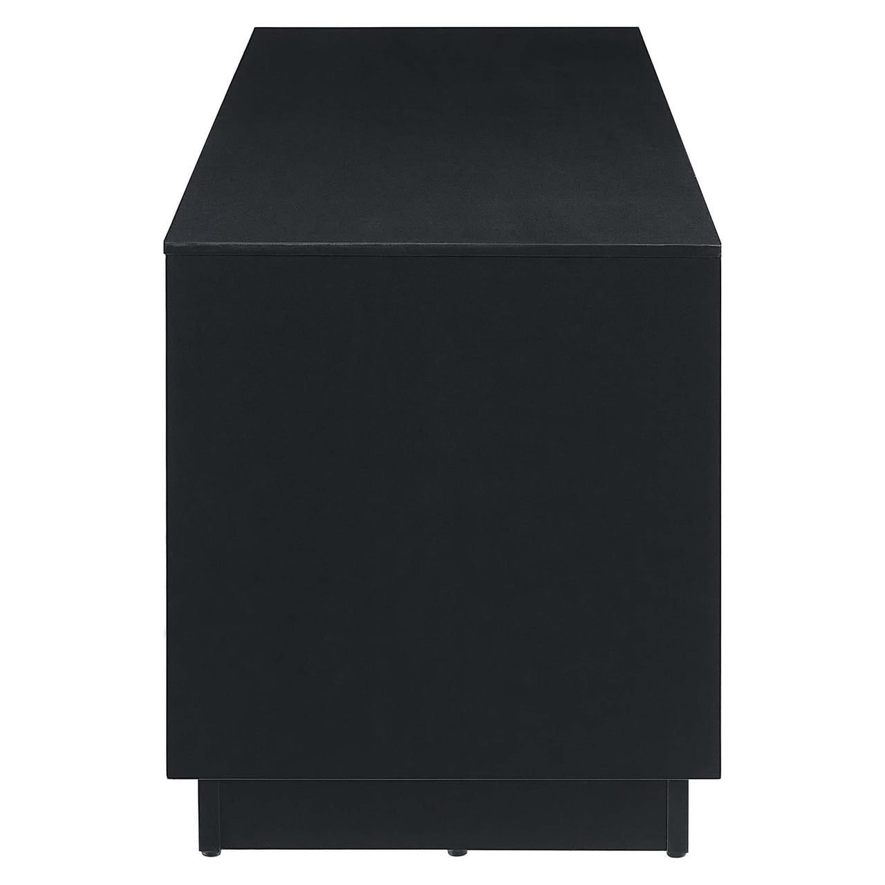 Cascade TV Stand, Black & Walnut