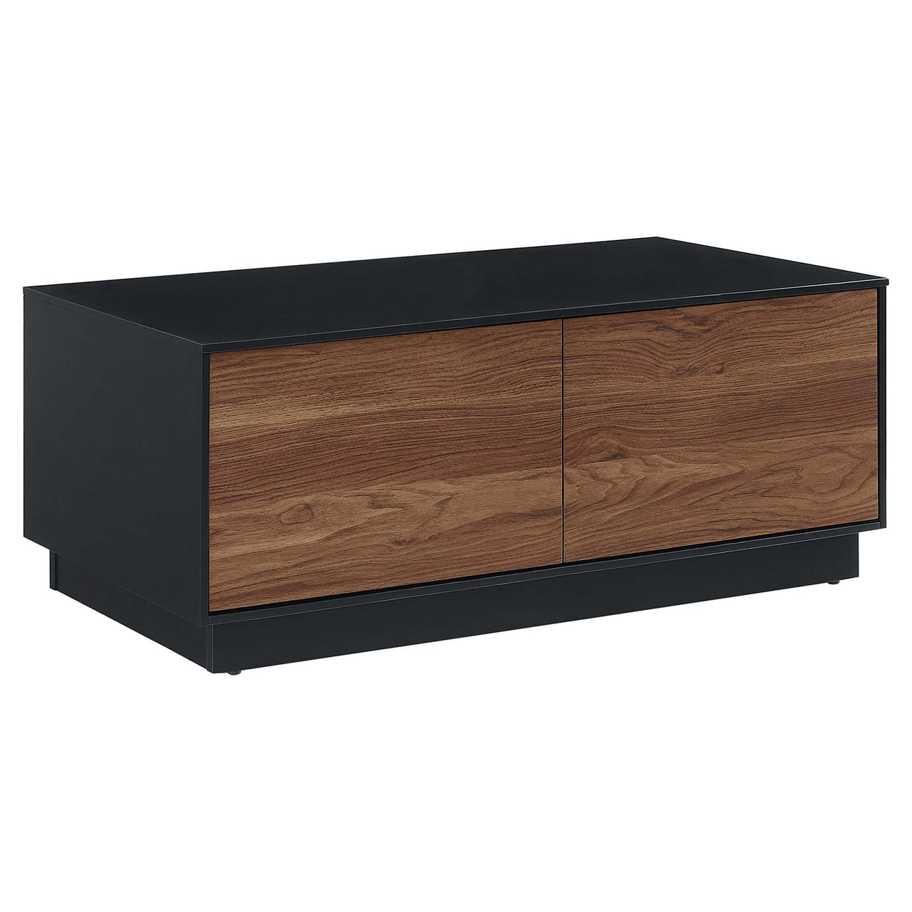 Cascade Coffee Table, Black & Walnut