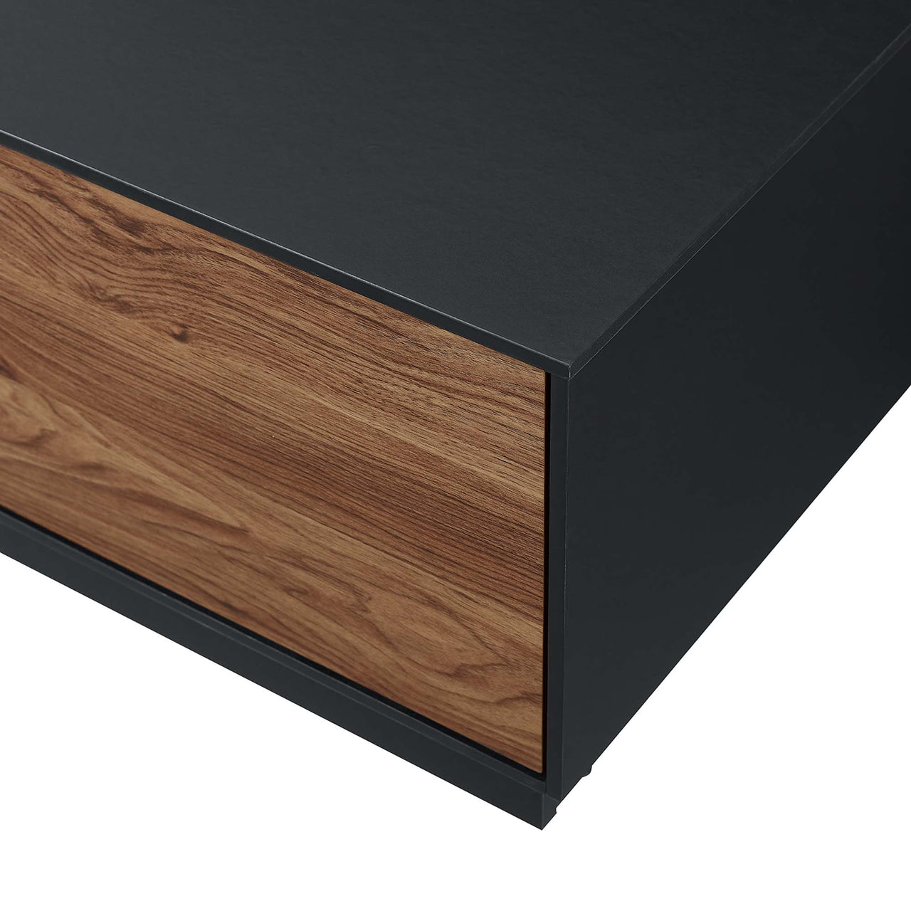 Cascade Coffee Table, Black & Walnut