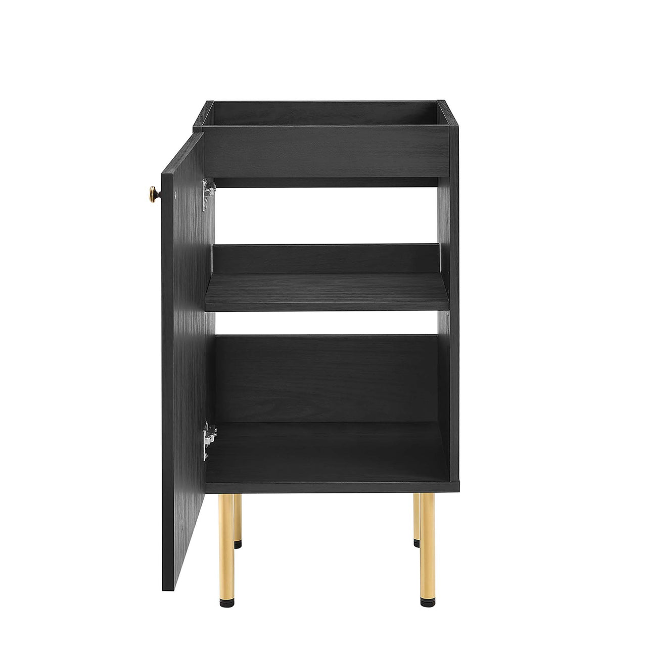Calden Vanity Base with Storage, Extra Small, Black