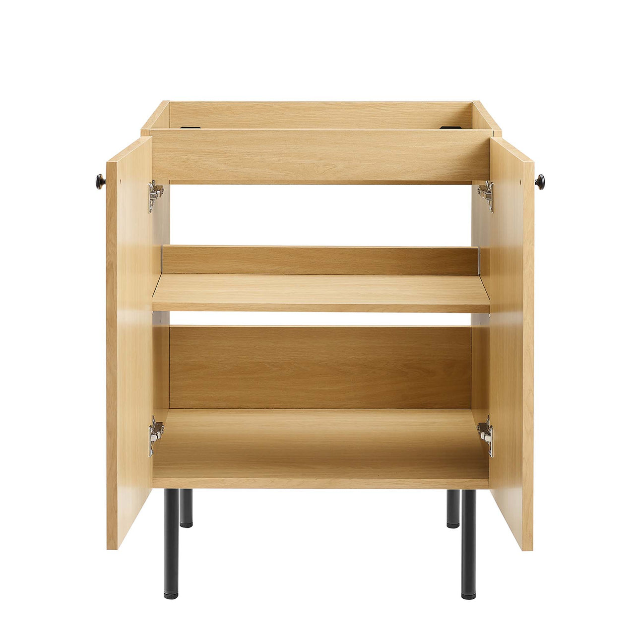 Calden Vanity Base with Storage, Small, Oak