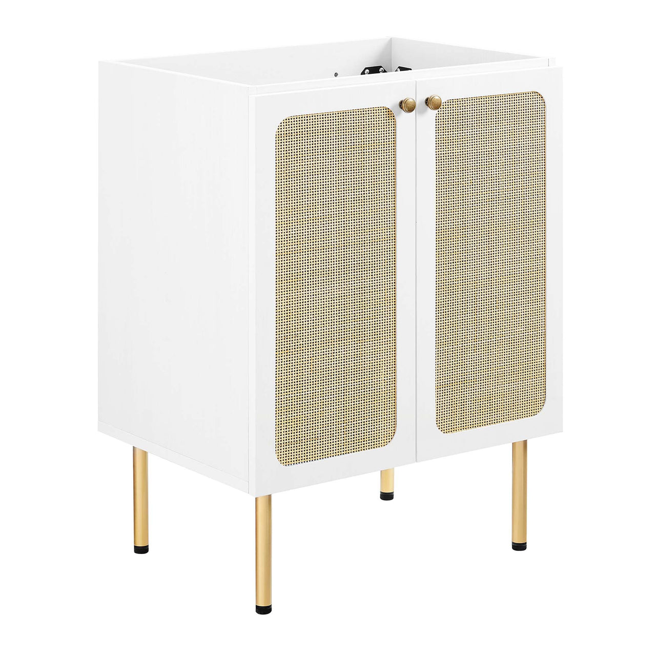 Calden Vanity Base with Storage, Small, White