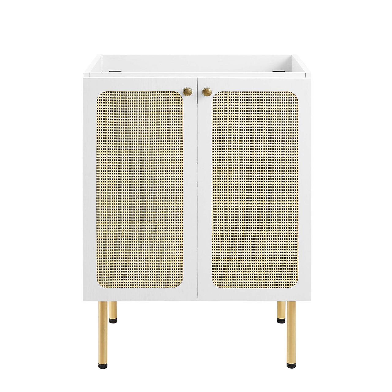 Calden Vanity Base with Storage, Small, White