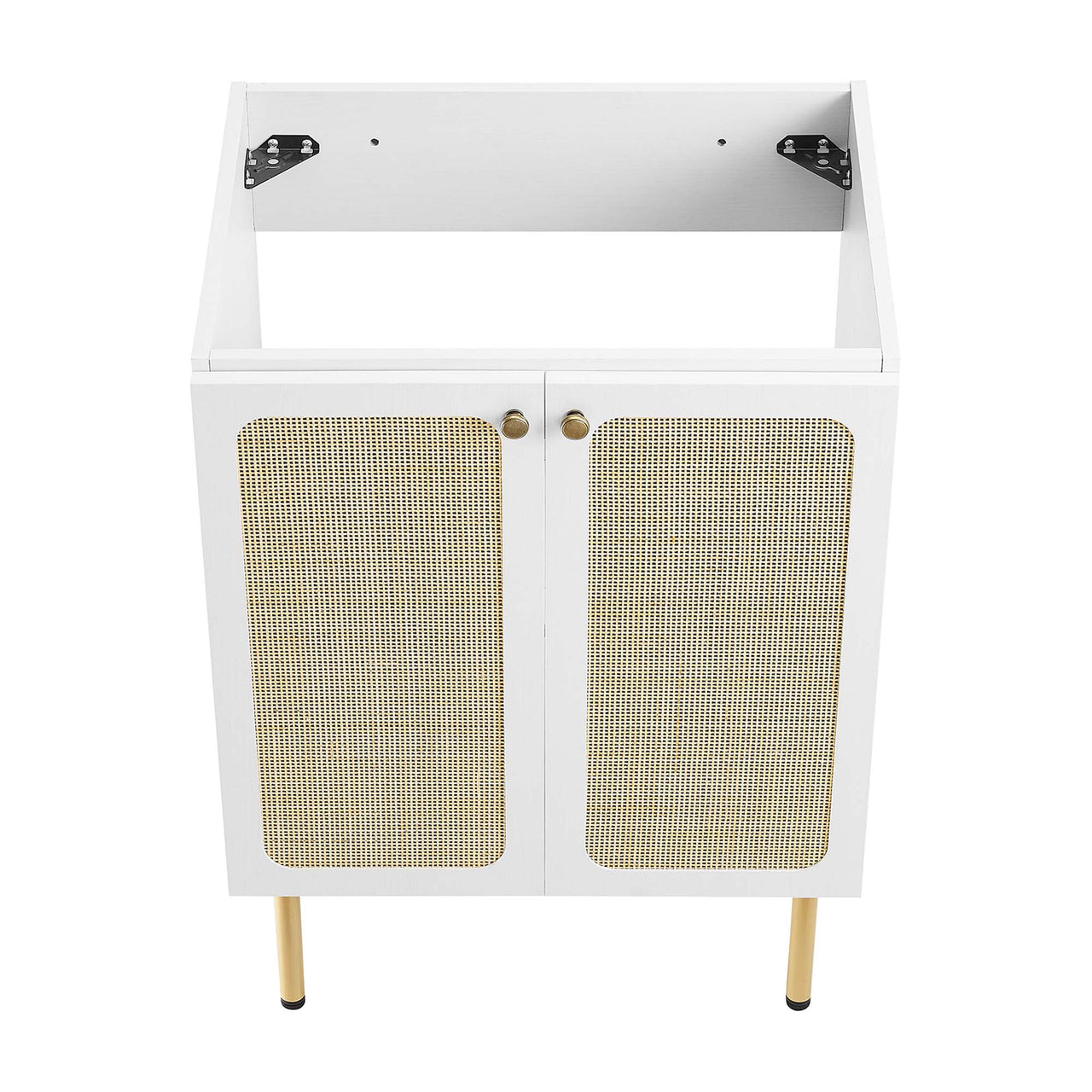 Calden Vanity Base with Storage, Small, White