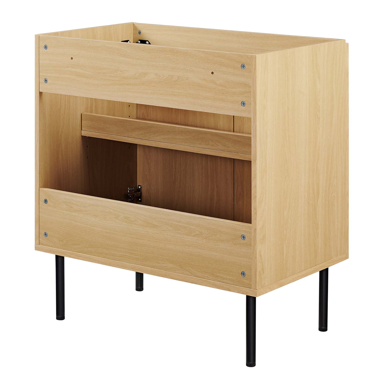 Calden Vanity Base with Storage, Medium, Oak