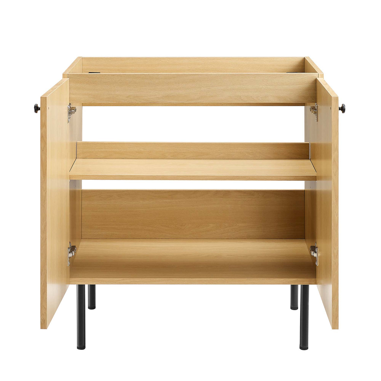 Calden Vanity Base with Storage, Medium, Oak