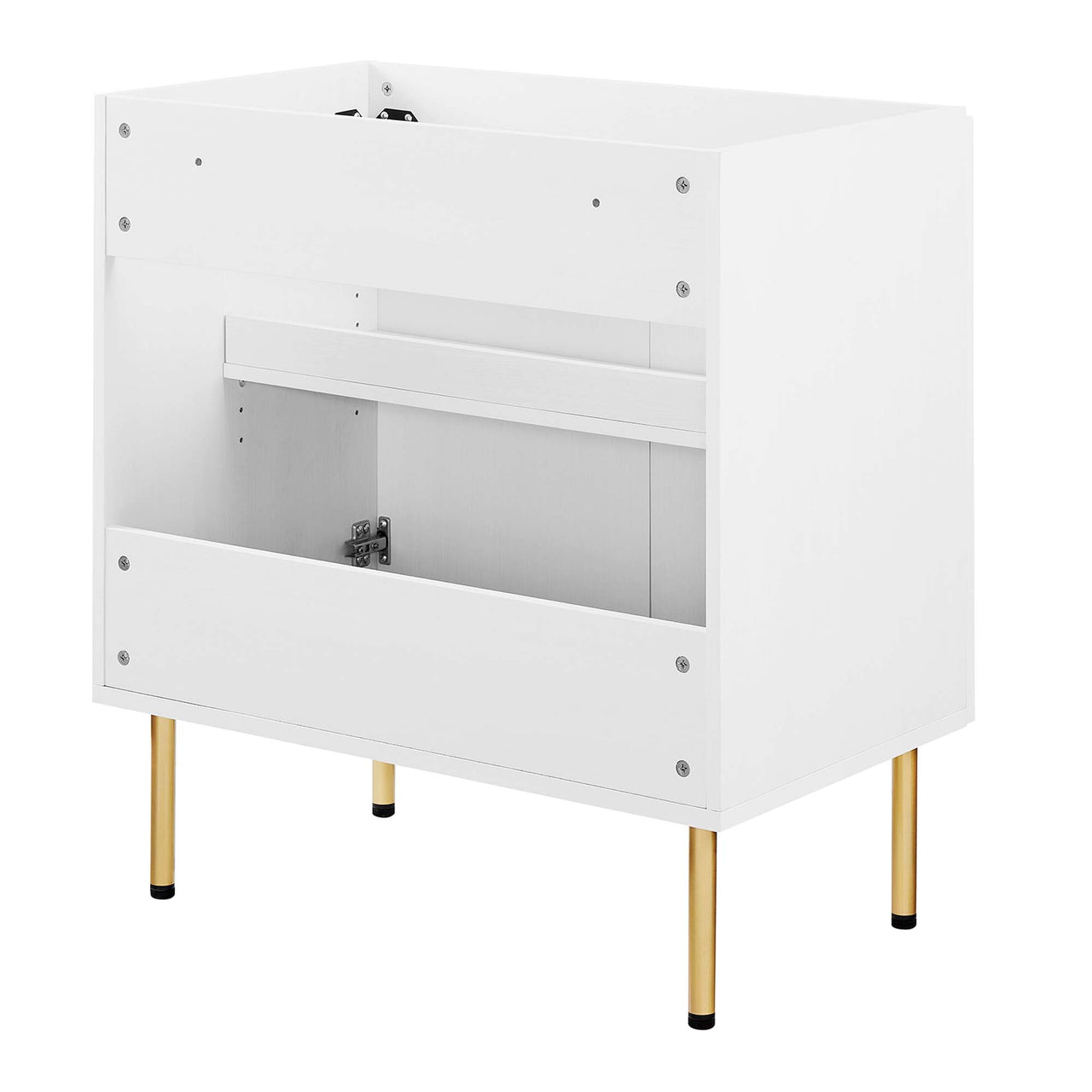 Calden Vanity Base with Storage, Medium, White