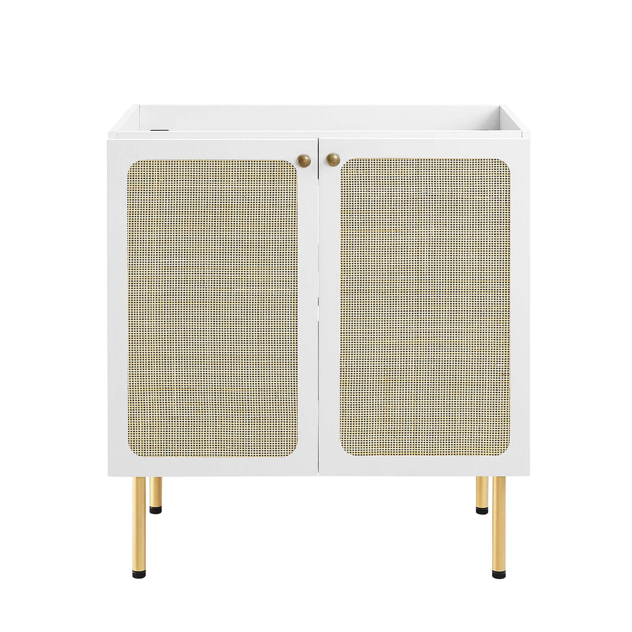 Calden Vanity Base with Storage, Medium, White