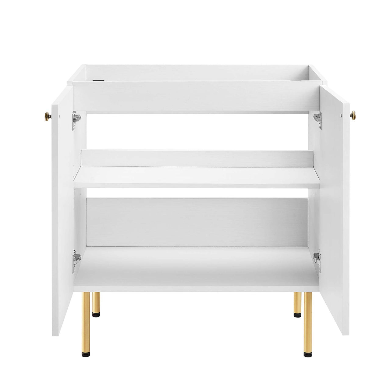 Calden Vanity Base with Storage, Medium, White