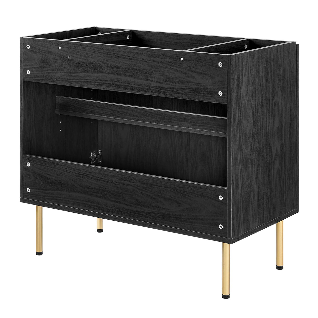Calden Vanity Base with Storage, Large, Black