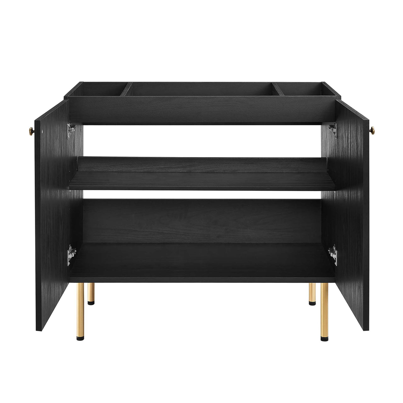 Calden Vanity Base with Storage, Large, Black