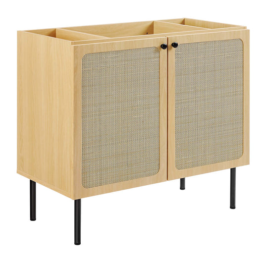 Calden Vanity Base with Storage, Large, Oak