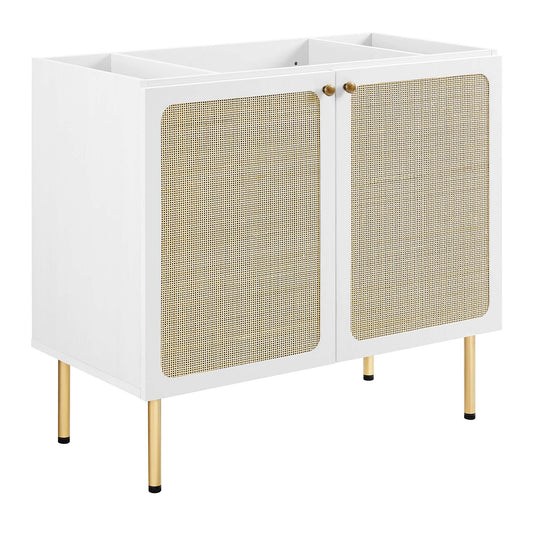 Calden Vanity Base with Storage, Large, White