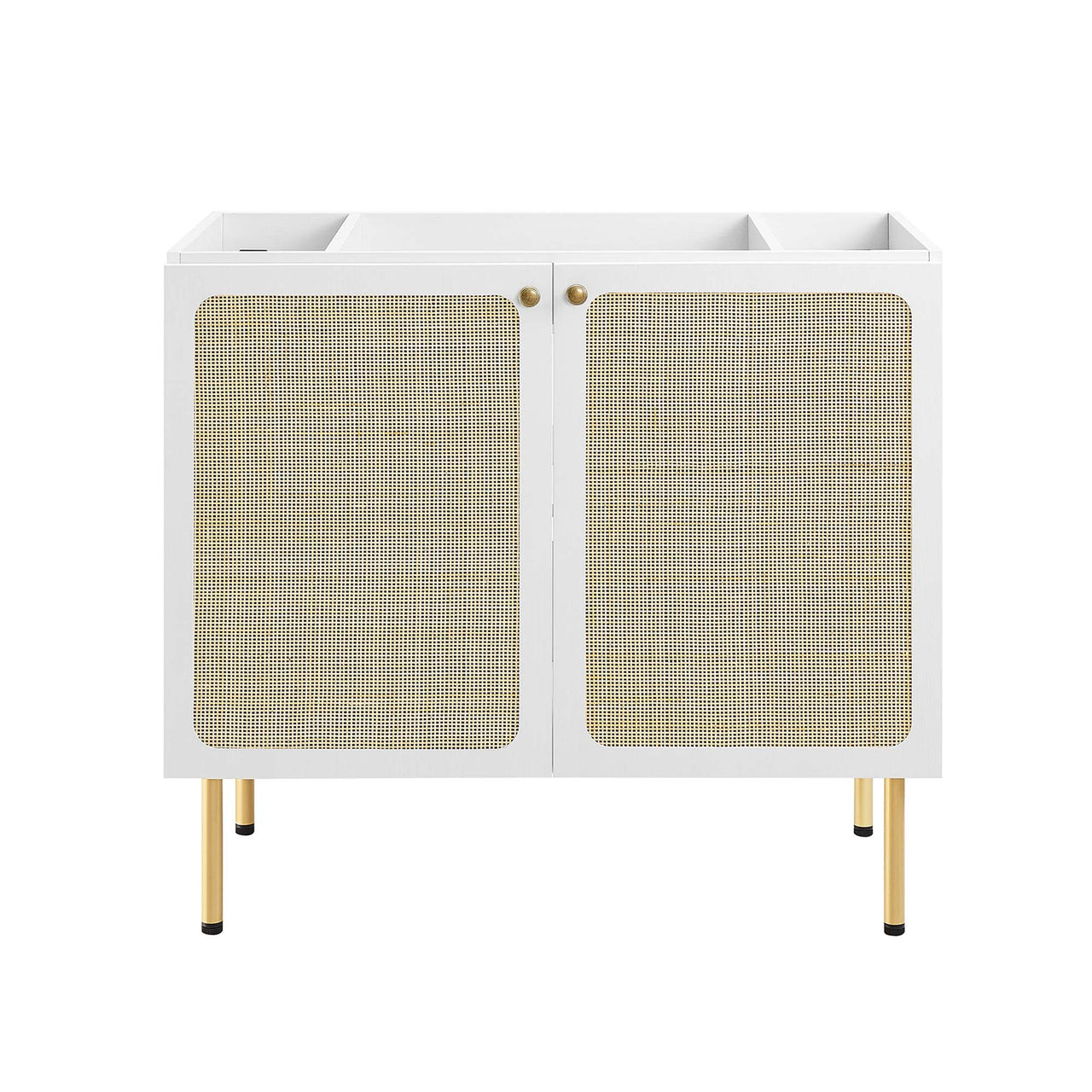 Calden Vanity Base with Storage, Large, White