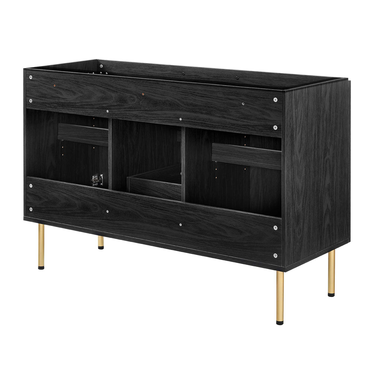 Calden Vanity Base with Storage, Extra Large, Black