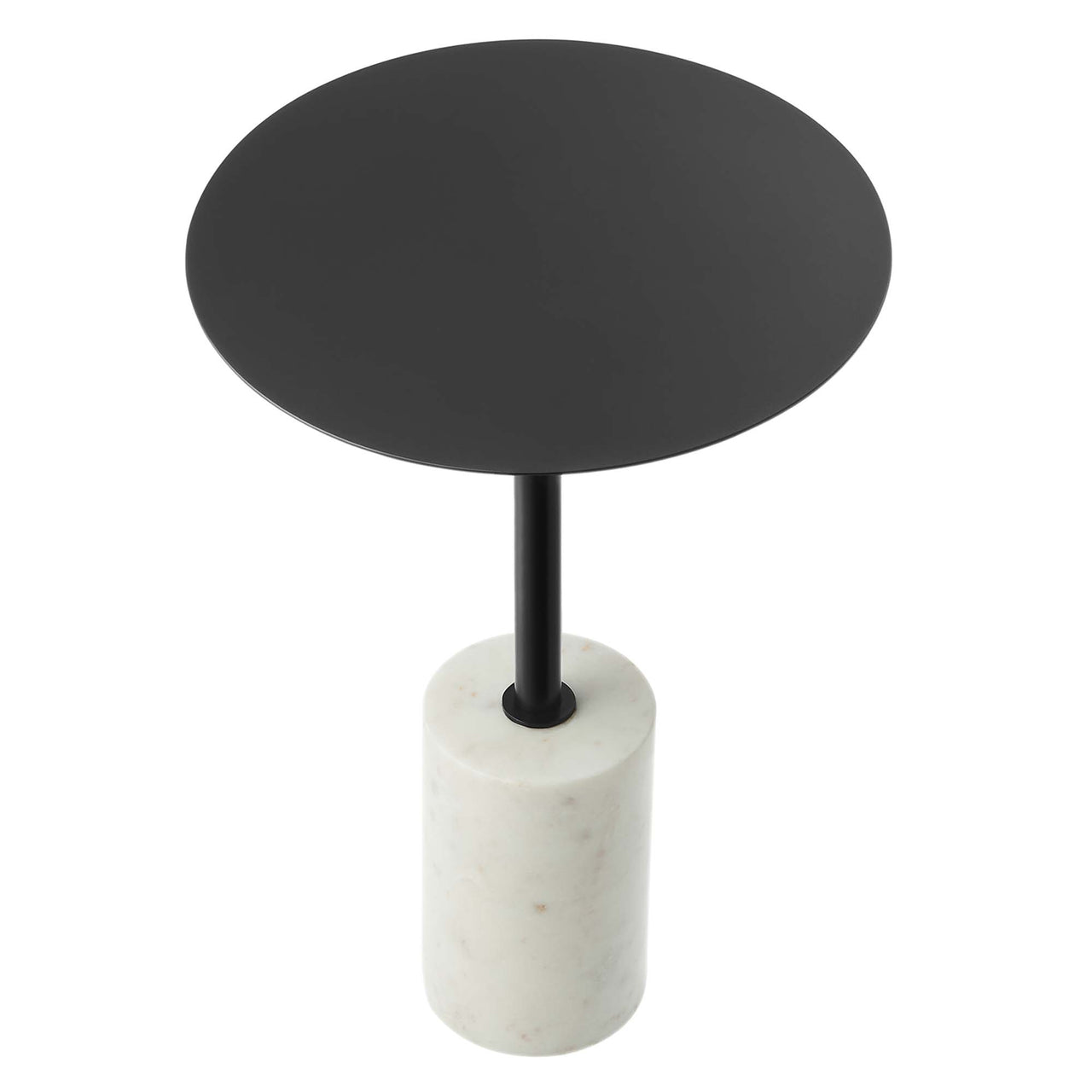 Elemental Side Table, White & Black