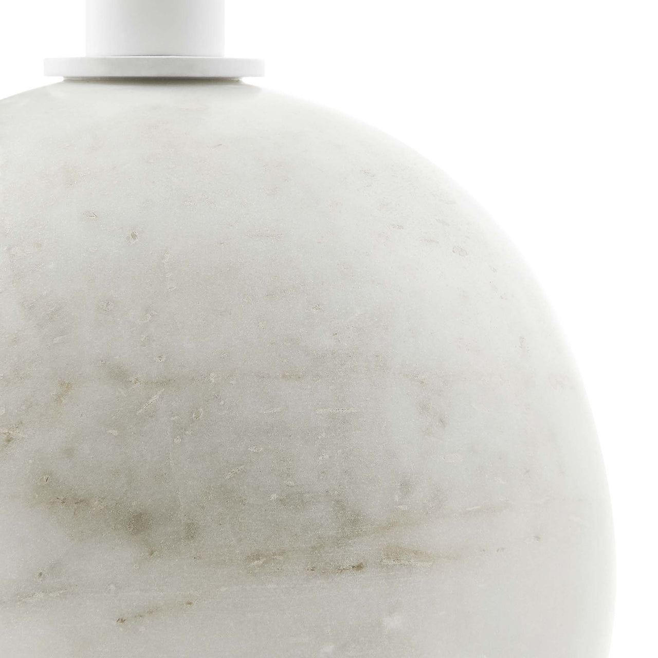 Waypoint Round Marble Side Table, White