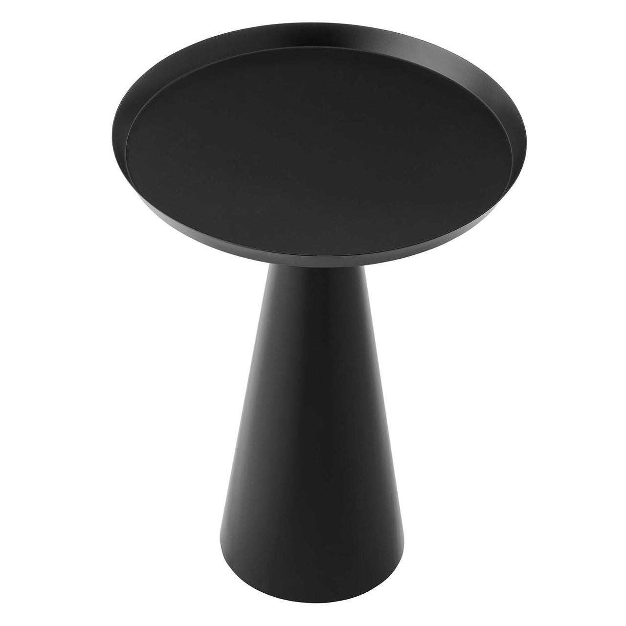 Spyglass Round Side Table, Black