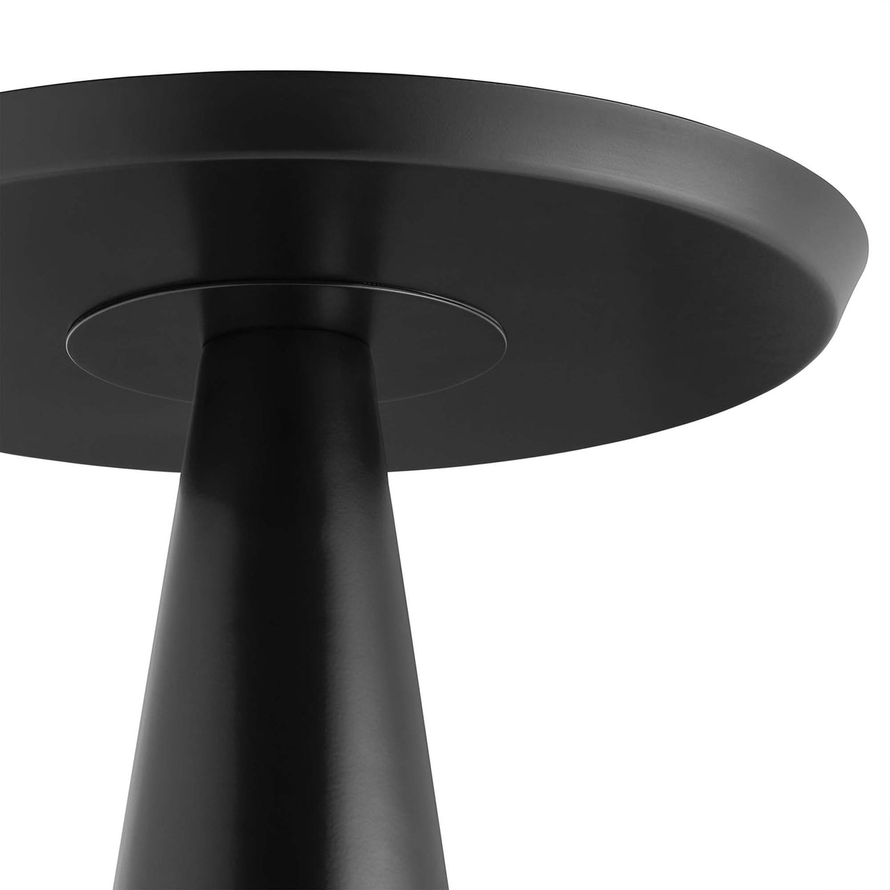 Spyglass Round Side Table, Black