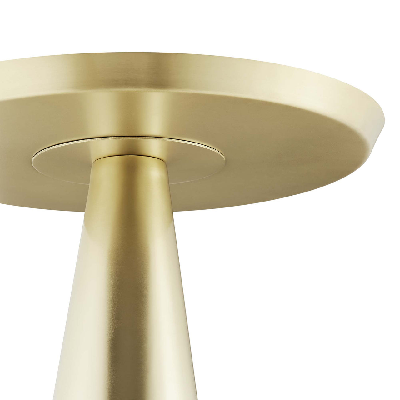 Spyglass Round Side Table, Brass