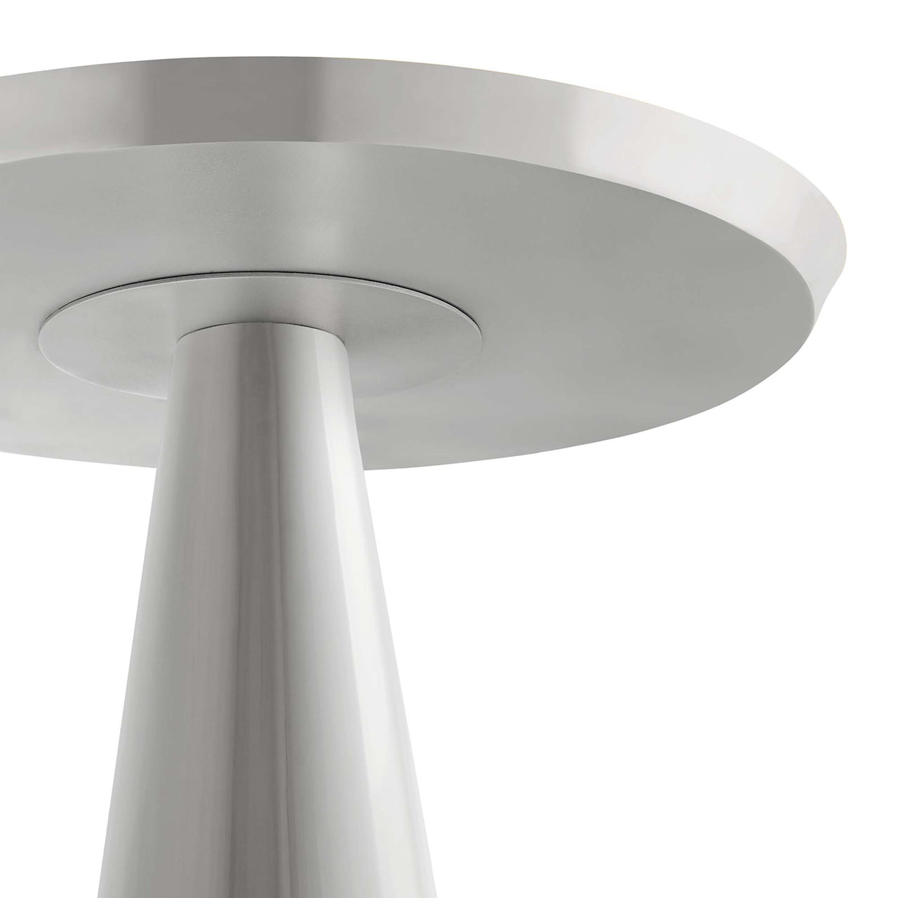 Spyglass Round Side Table, Nickel