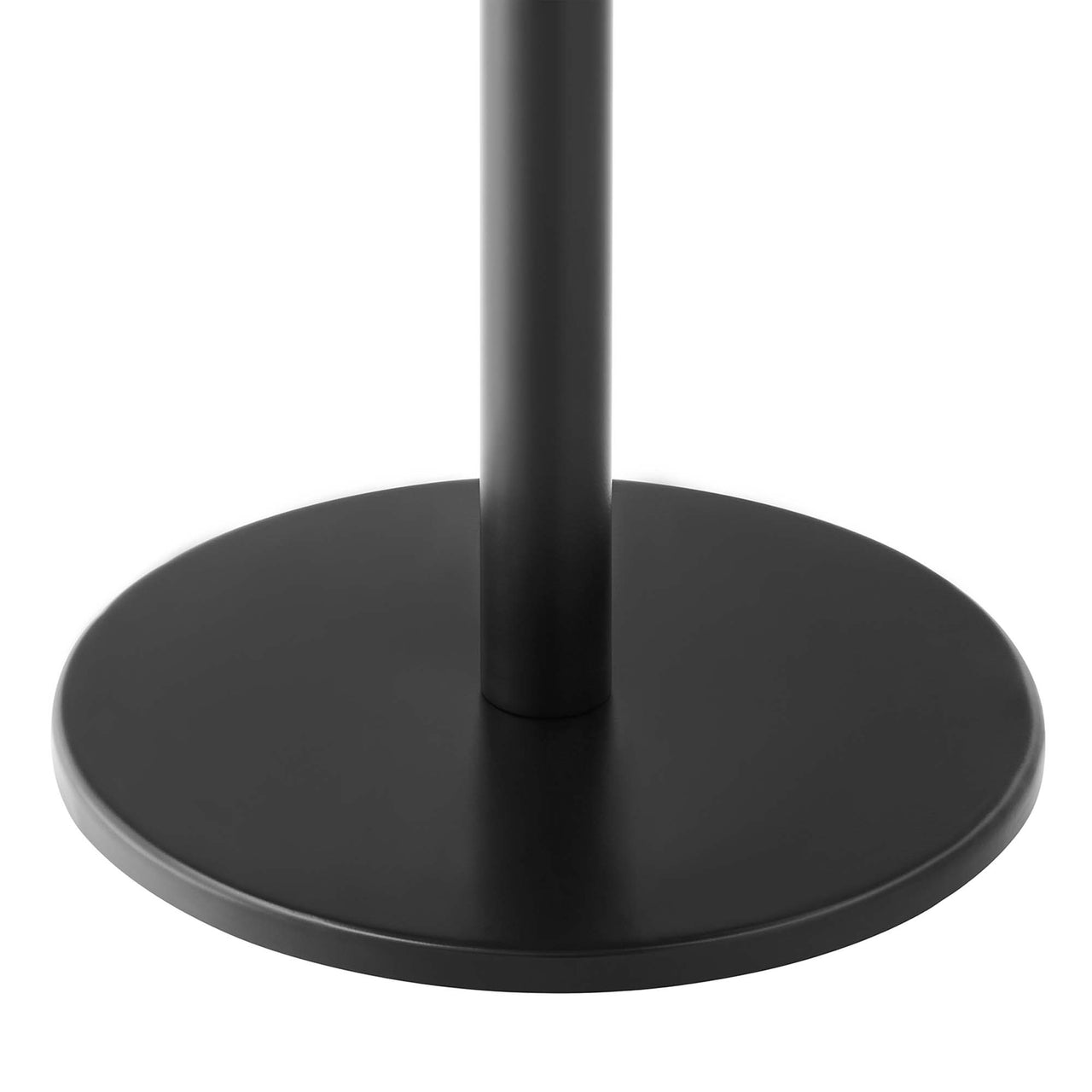 Element Round Acacia End Table, Black & Natural Wood