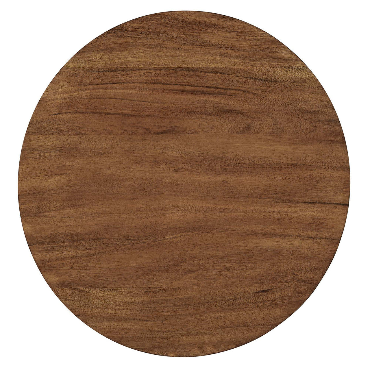 Element Round Acacia End Table, Gold & Natural Wood