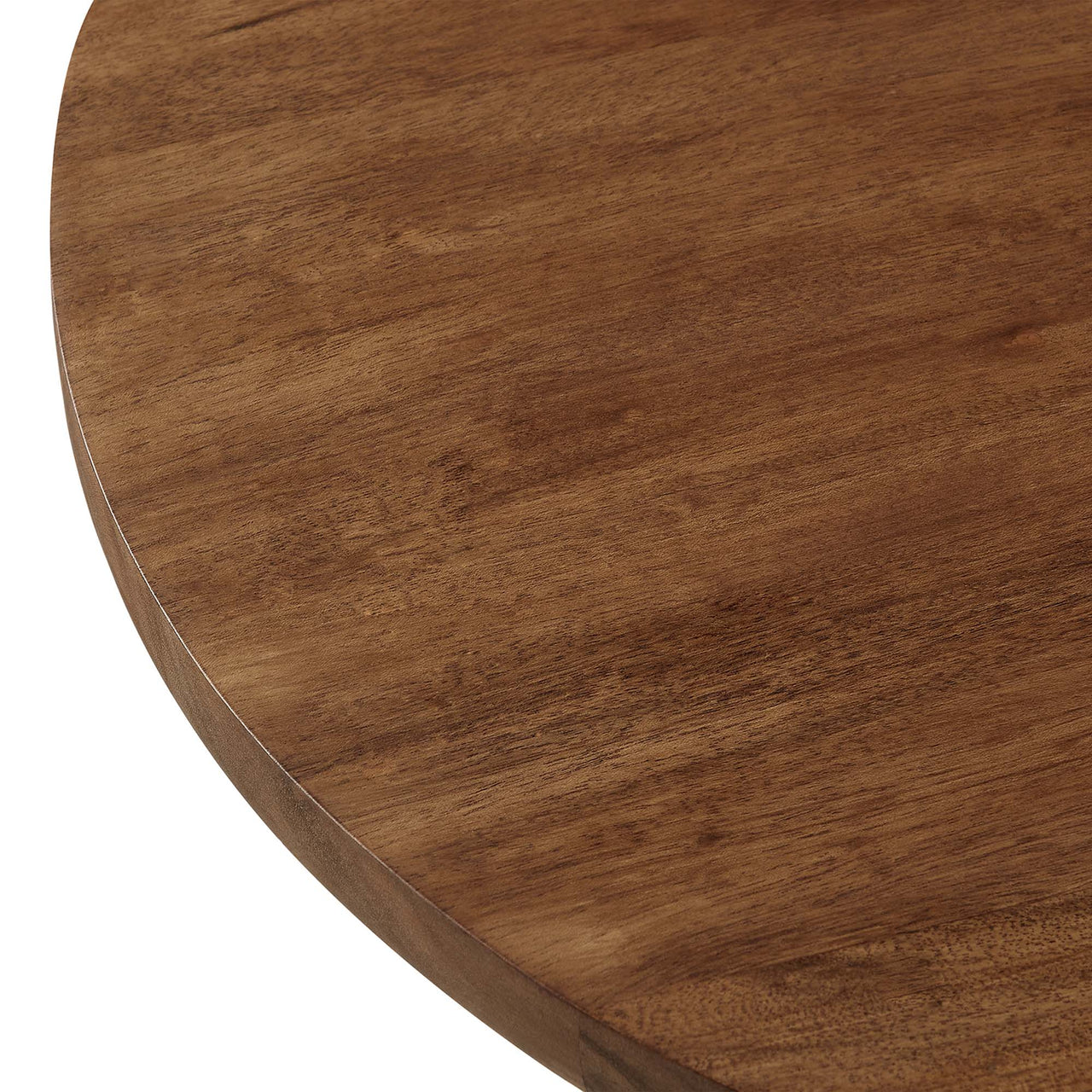 Element Round Acacia End Table, Gold & Natural Wood